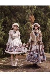 Forest Fairy Tales Retro Lamb Top Blouse Skirt and One Piece(Reservation/Full Payment Without Shipping)